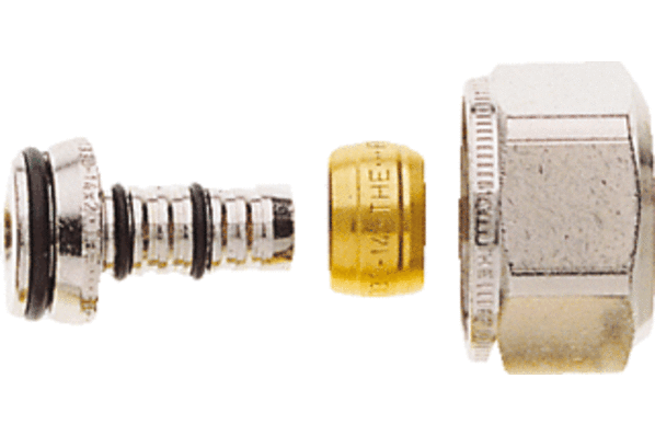 Universeel knelset 3/4" x 14x2mm voor H-onderblok (2 stuks)