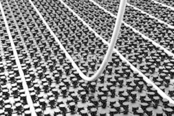 ThermoVloer Vloerverwarming set voor stadsverwarming met Top-Flow verdeler inclusief noppenplaat - 5 groepen