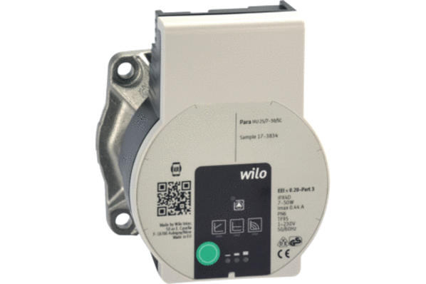 Wilo Wilo Yonos pomp voor vloerverwarming verdeler VTE Slim en Robot - energiezuinige pomp