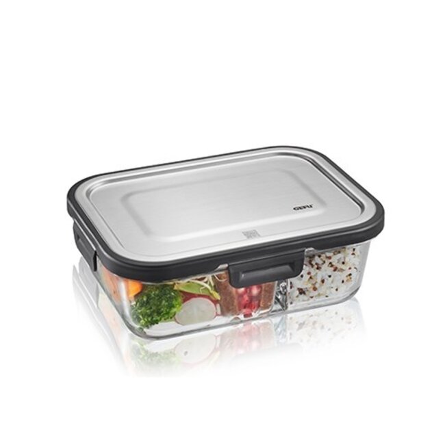 GEFU Voedselbewaarbak MILO,gedeeld, 800 ml