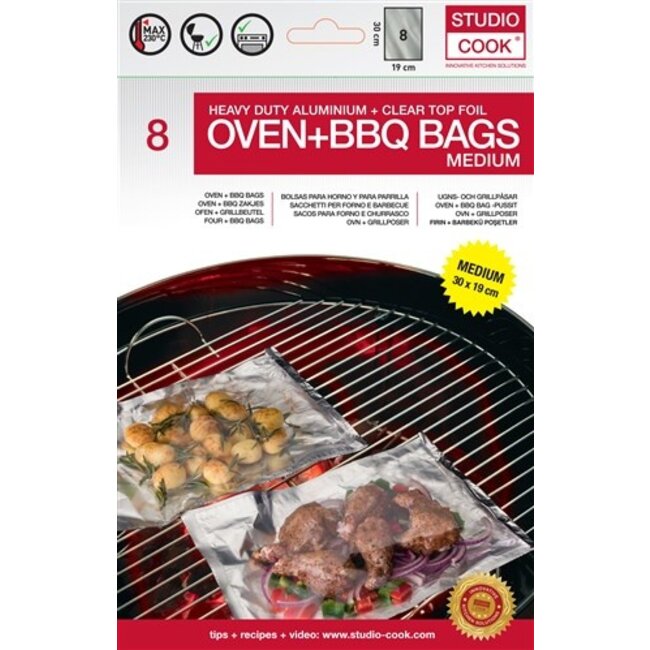 Studio Cook Oven & BBQ Bags - display (12 stuks)