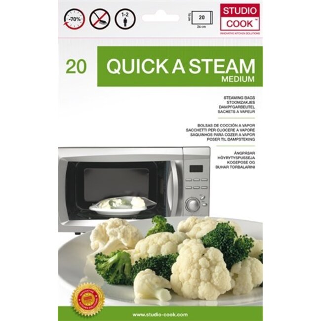 Studio Cook Quickasteam medium, 25-pack - display (20stuks)