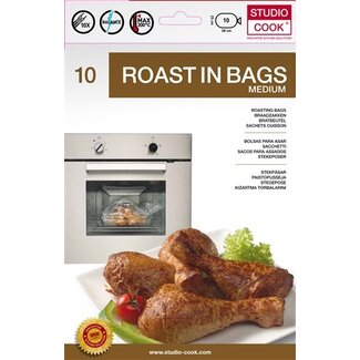 Studio Cook Studio Cook Roastingbags medium, 10-pack -dipslay (24 stuks)