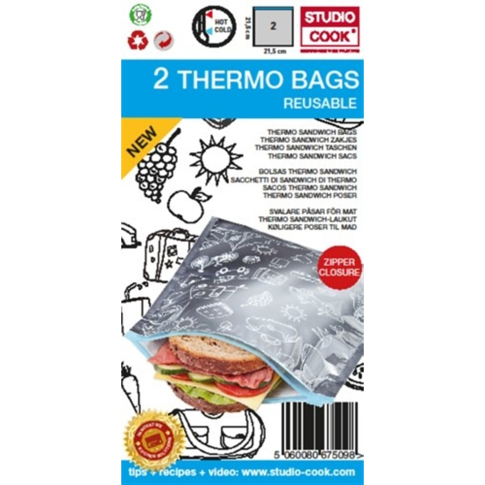 Studio Cook Studio Cook thermobag - 2 pack - display (12st)