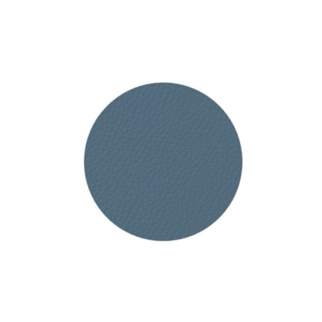 Ziczac Onderzetters lederlook - 4 stuks - Blauw