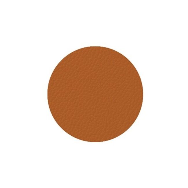 Ziczac Onderzetters lederlook - 4 stuks - Caramel