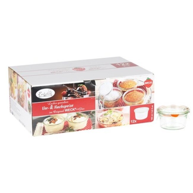 WECK deco doos 12x165ml stortbokaal incl. deksel