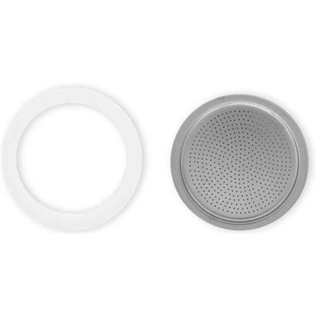 Bialetti Filter&Siliconen Ring Brikka 4/c & Moka Inductie 6c