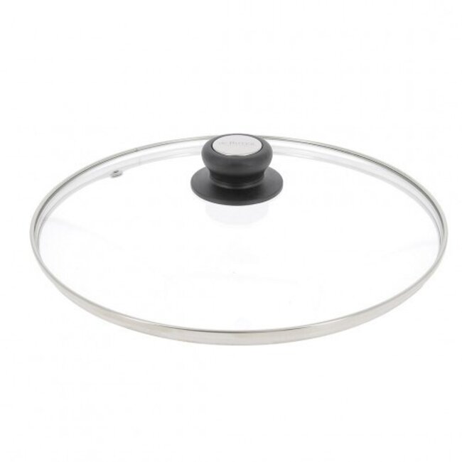 de Buyer Deksel - Glas - bakeliet/ rvs knop - Ø28 cm