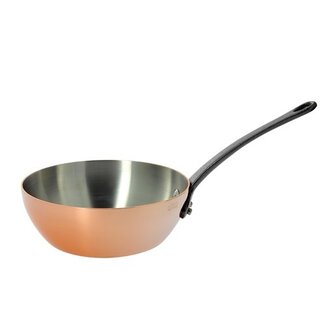 de Buyer de Buyer Sauteuse Inocuivre 20 CM - Gietijzeren handgreep