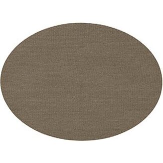 Mesapiu Mesapiu Placemat Canvaslook - Ovaal - Taupe - Set van 6