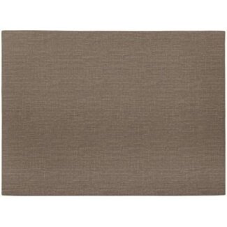 Mesapiu Mesapiu Placemat Canvas - Rechthoek - Dark Taupe - Set van 4