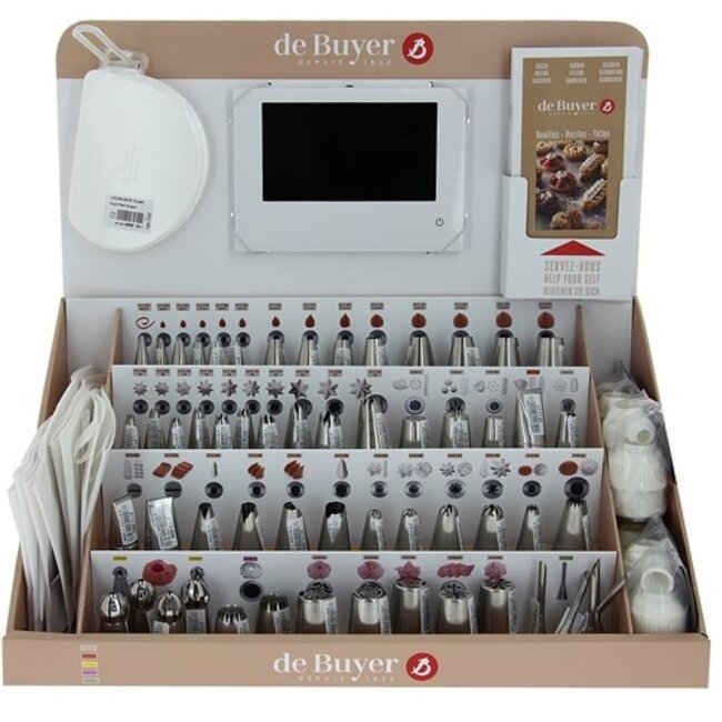 de Buyer Display RVS Spuitmondjes & Accessoires