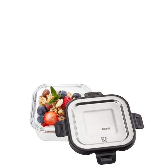 GEFU Voedselopslagcontainer MILO, vierkant, 300 ml