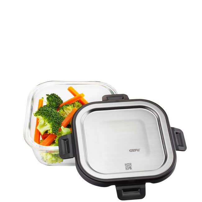 GEFU Voedselbewaarbak MILO, vierkant, 500 ml