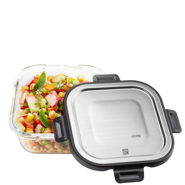 GEFU Voedselbewaarbak MILO, vierkant, 800 ml