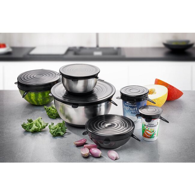 GEFU Siliconen deksels FLEXIFRESH - 6 stuks.