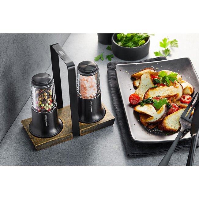 GEFU Zout- en pepermolen Set X-PLOSION®, zwart