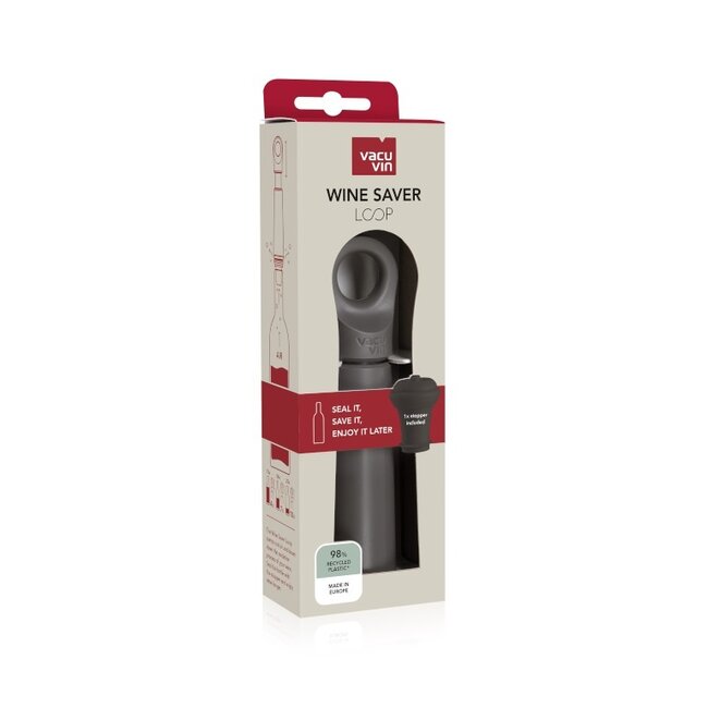Vacu Vin Wine Saver Loop Graphite, Box
