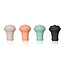 Vacu Vin Vacu Vin Vacuum Wine Stoppers Colored Loop (4 pcs), Box