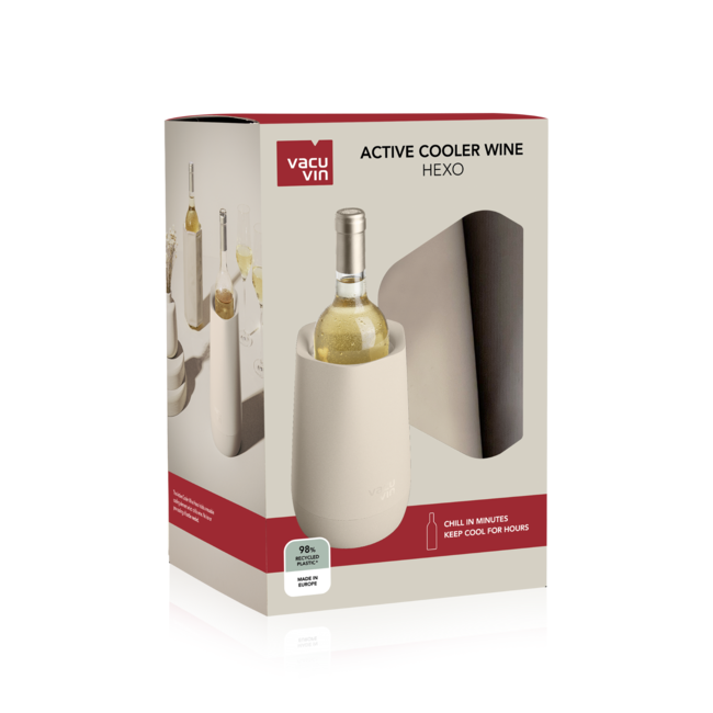 Vacu Vin Wijnkoeler HEXO - sand