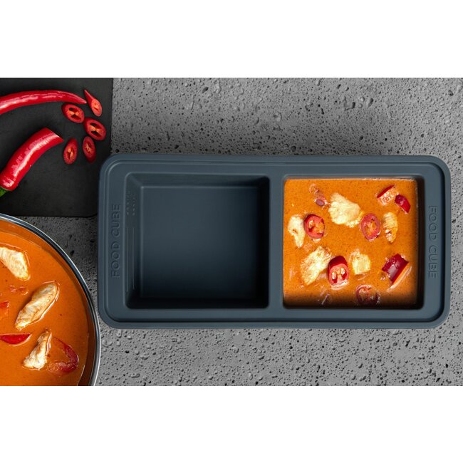 The Original Food Cube 2 x 500 ml - Grey