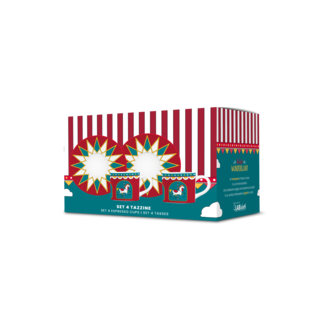 Bialetti Bialetti Set 4 kop/schotels Winterwonderland