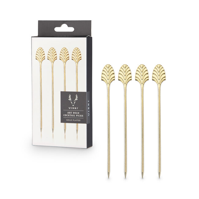 Gold Art Deco Cocktail Picks by Viski®