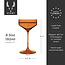 Reserve Nouveau Crystal Coupes in Amber Viski®