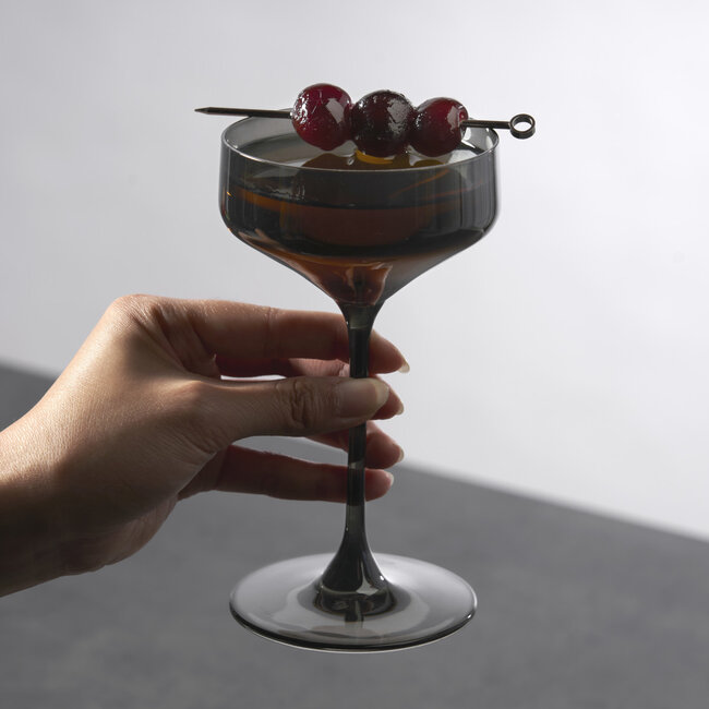 Reserve Nouveau Crystal Coupes in Smoke Viski®