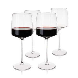 Viski Reserve Julien Crystal Bordeaux Glasses By Viski (set of 4)®