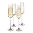 Reserve Julien Crystal Flute Glasses By Viski (set of 4)