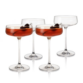 Viski Reserve Julien Crystal Coupe Glasses By Viski (set of 4)