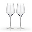 Angled Crystal Chardonnay Glasses by Viski®