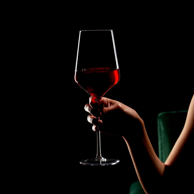 Angled Crystal Bordeaux Glasses by Viski®