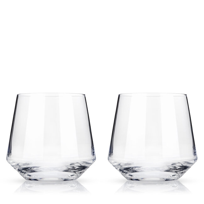 Angled Crystal Cocktail Tumblers by Viski®