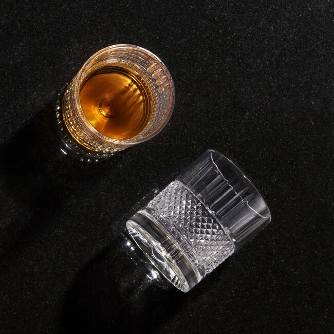 Revolve Crystal Spinning Rocks Glass Viski®