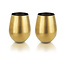 Gold Stemless Wine Glasses by Viski®