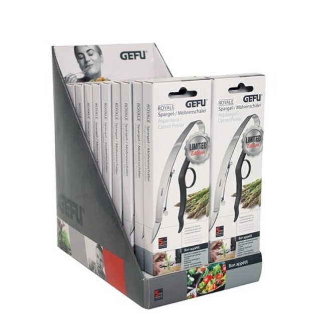 GEFU ROYALE Display aspergeschillers - 20 stuks