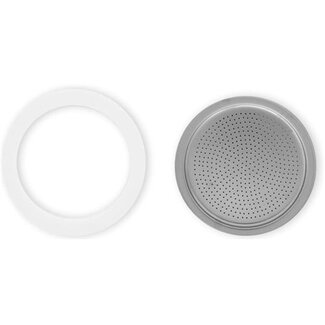 Bialetti Bialetti Filter + Siliconen Ring Moka Express 12/c