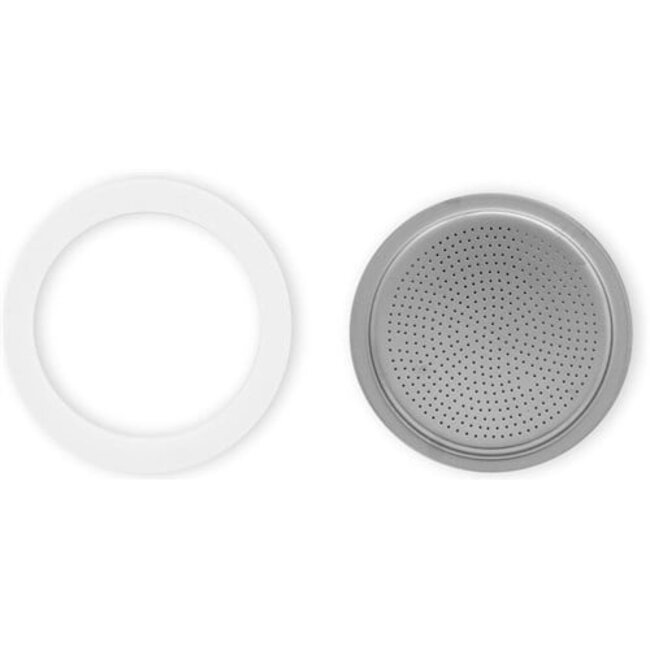 Bialetti Filter + Siliconen Ring Moka Express 12/c