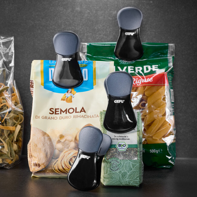 GEFU PERTO sluitclips - 4 stuks