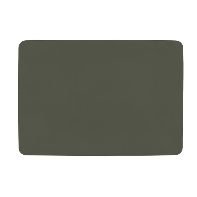 ZICZAC  PLACEMAT LEDERLOOK - RH - GRIJS