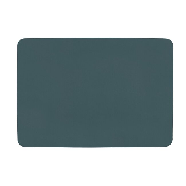 ZICZAC  PLACEMAT LEDERLOOK - RH - BLAUW