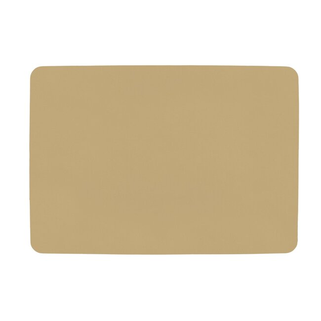 ZICZAC  PLACEMAT LEDERLOOK - RH - ZAND
