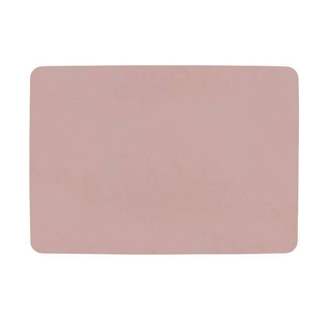 ZICZAC  PLACEMAT LEDERLOOK - RH - MAUVE