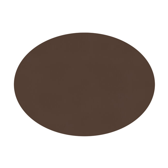 ZICZAC  PLACEMAT LEDERLOOK - OV - BRUIN