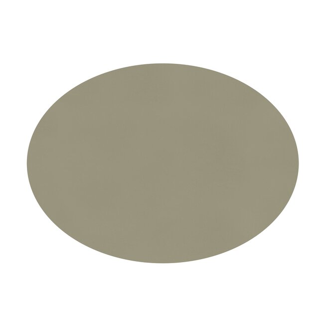 ZICZAC  PLACEMAT LEDERLOOK - OV - TAUPE