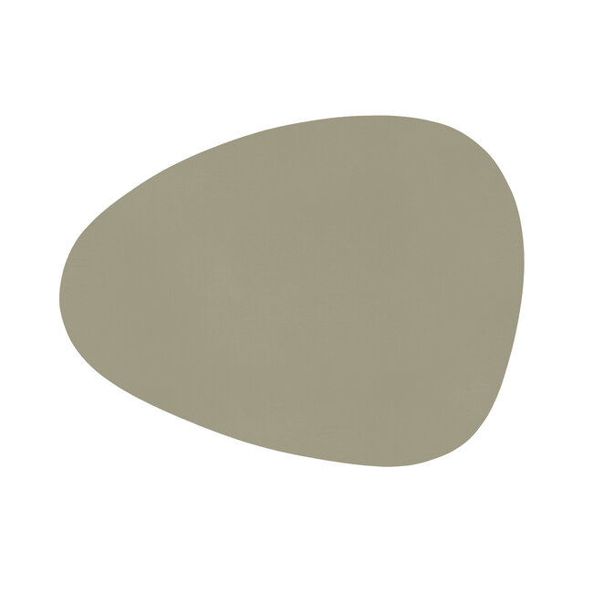 ZICZAC PLACEMAT LEDERLOOK - STONE - TAUPE