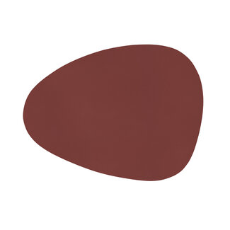 ziczac ZICZAC PLACEMAT LEDERLOOK - STONE - RED